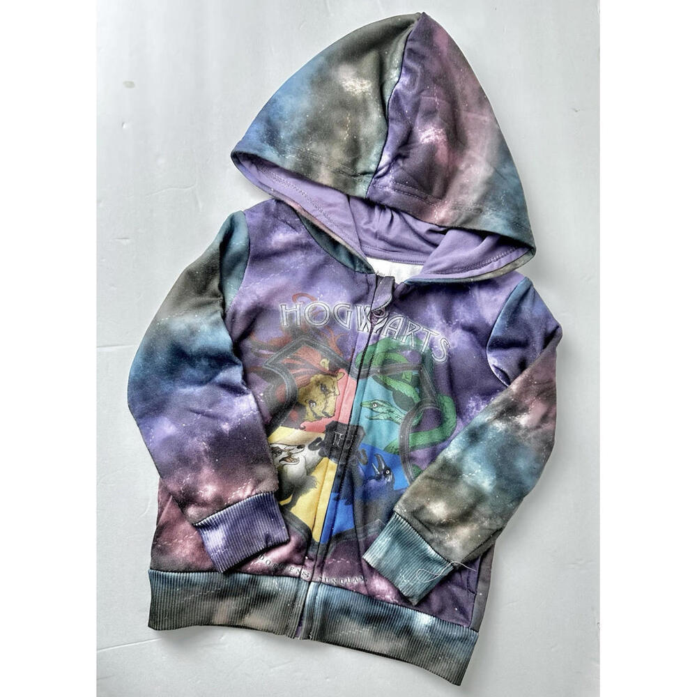 Harry Potter -Howarts Toddler Zipper Hoodie Jacket- Multicolor 3T Boys Outerwear